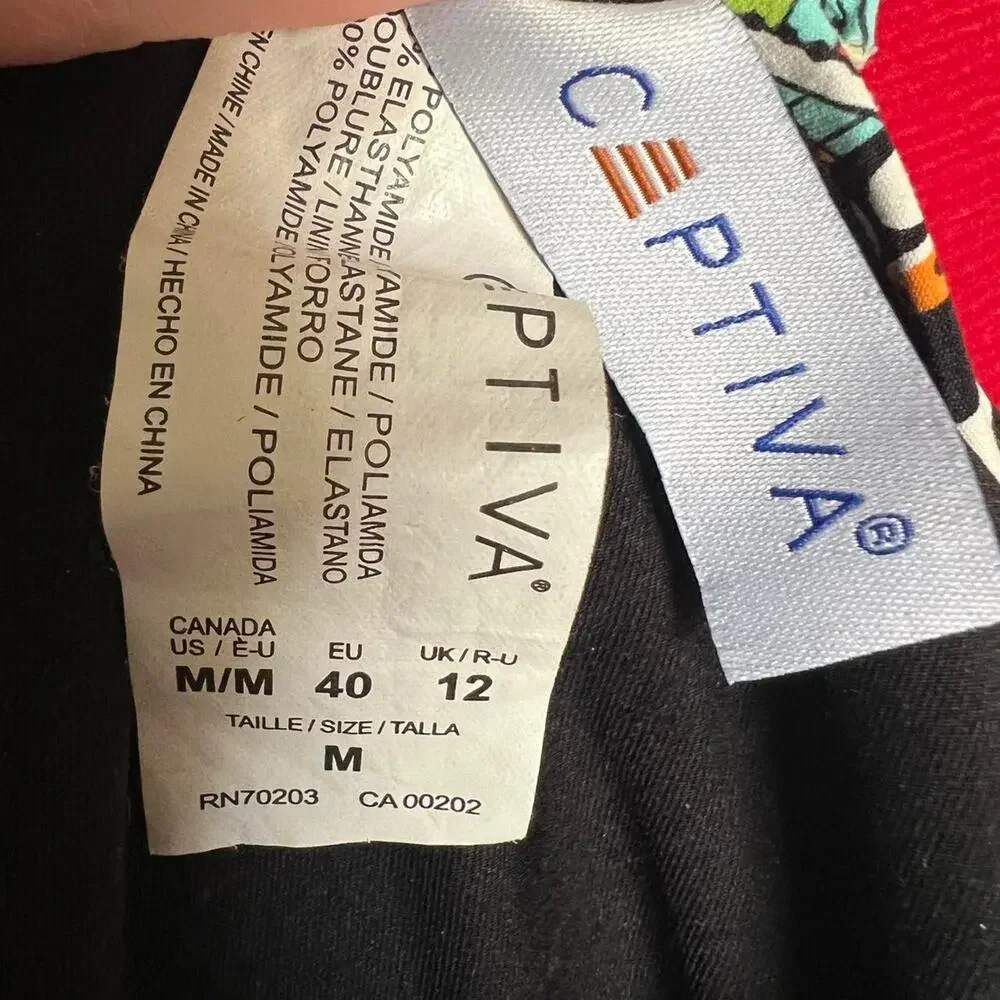 Captiva Y2K Floral‎ Multicolor Tie Front Bikini Scrunched Skirt Bottom Medium
